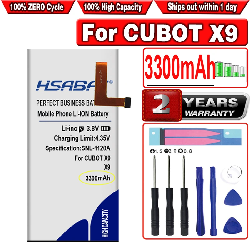 Hsabat 3300mah High Capacity Battery For Cubot X9 Smart Phone - Mobile  Phone Batteries - AliExpress