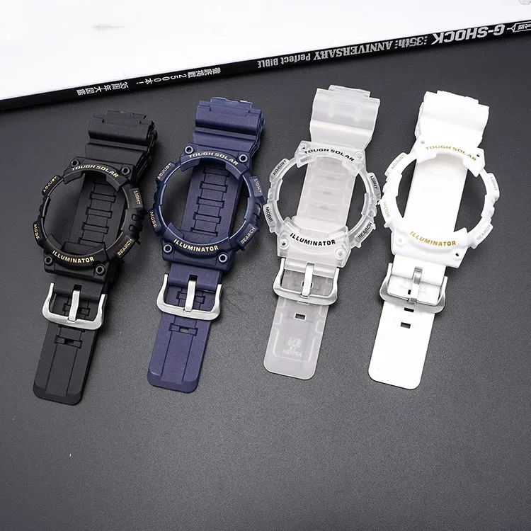 2 In1 Refit Silicone Wrist Band For Casio G-Shock AQ-S810W AQ-S810 watch Bracelet Strap for g-shock Case Protective Cover Frame