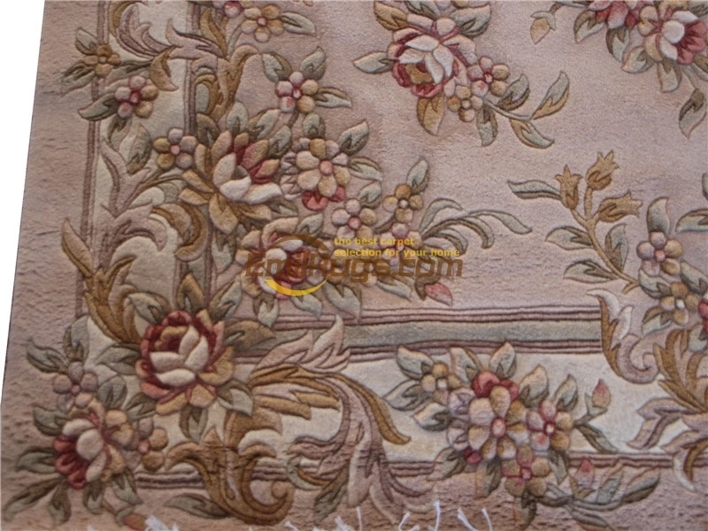 floral carpet roses wool french carpet About Hand-knotted Thick Plush Savonnerie Rug 6.4' X 9.51'