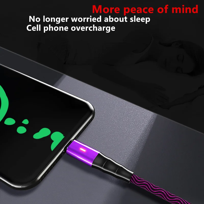 Micro USB Авто отсоединить кабель QC3.0 USB быстрая зарядка защита умный кабель отключения питания провод данных Android Мобильный Microusb