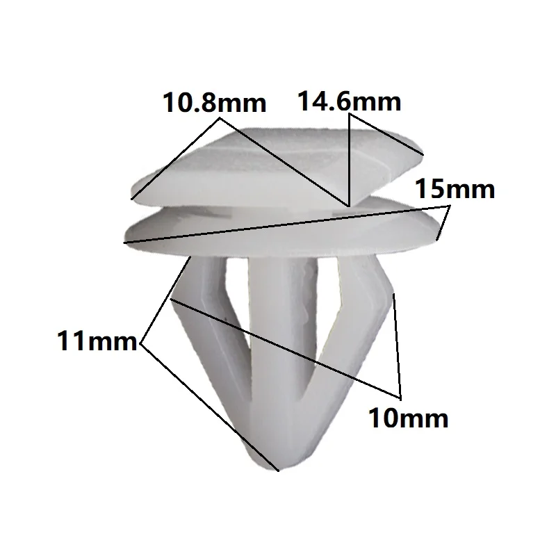 현대 액세서리용 나일론 화이트 인테리어 도어 패널 리테이너 몰딩 패스너 클립fastenal productsfasteners