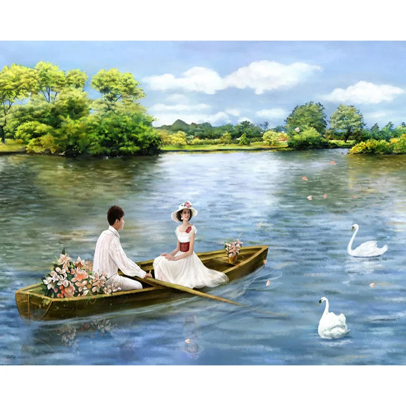 

Pictures By Number Couple Figure Oil Paintings Landscape Figure Coloring Drawing Paints by Numbers Adult Home Decortion Wall Art