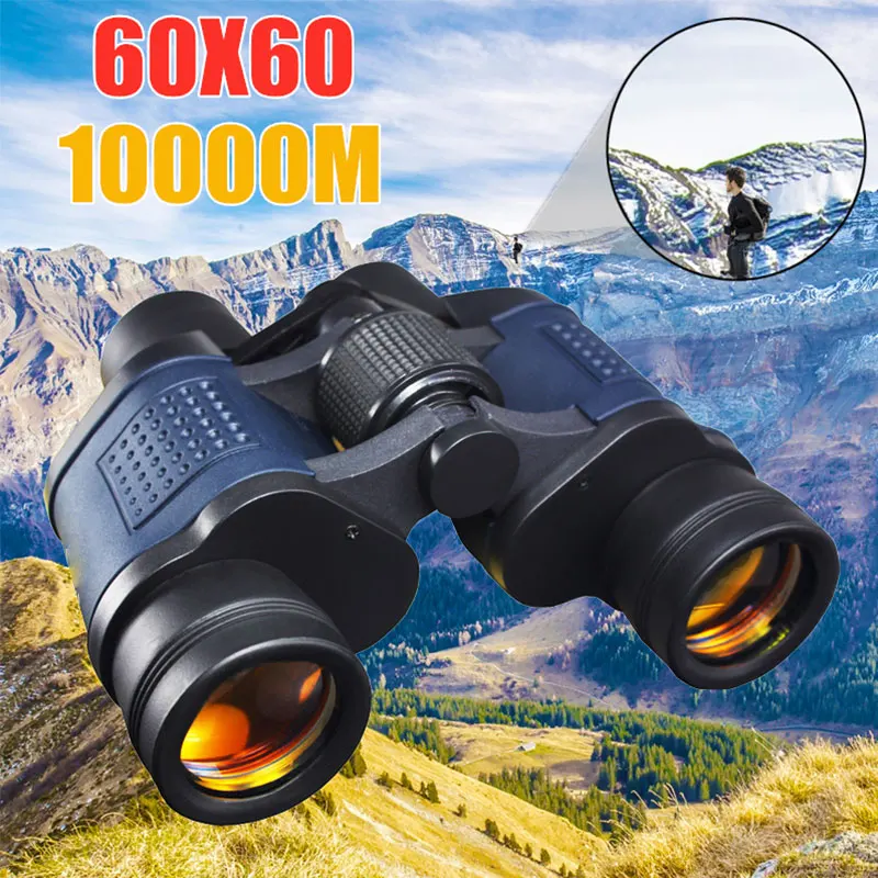 High Clarity Telescope 60X60 Binoculars HD 10000M Power For Outdoor Travel Hunting Optical Night Vision Fixed Zoom Binocula | Инструменты