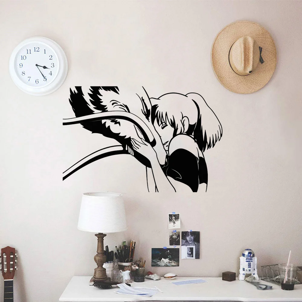 Stickers Muraux En Vinyle Citation De Bande Dessinee Hayao Miyazaki Stickers Muraux En Spirale Pour Chambres D Enfants Decoration Artistique Affiche Murale Stickers Muraux Aliexpress