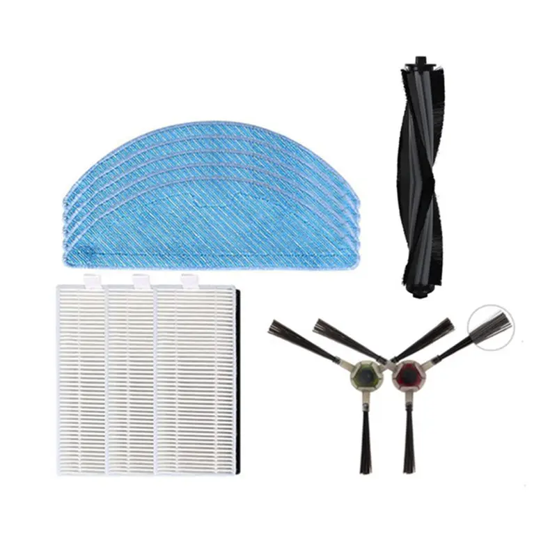 Filtro Hepa Escova Lateral e Escova Principal para Robô Aspirador de pó Iboto Smart L920w. Peças de Reposição.