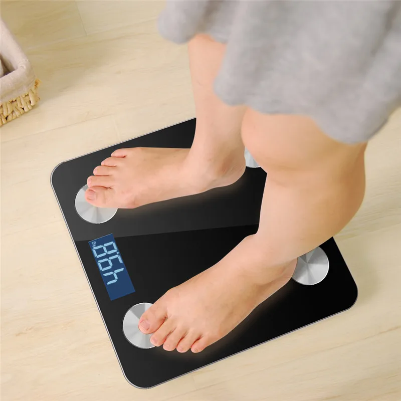 DIGOO DG-BF8028 Смарт Электронные весы напольные весы цифровой экран LCD Вес весы зарядка через usb приложение Управление для Android/IOS