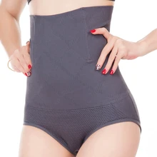 Формирующее нижнее белье плоский утягивающий пояс для живота Высокая талия тренажер Формирователь бесшовные корректирующие трусики женские стринги прикладом Корректирующее белье