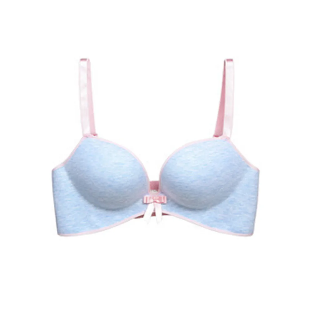Light Blue Женский сексуальный бюстгальтер Марка без стального кольца бюстгальтер модная полоса дамское нижнее белье бесшовные нейлоновые бюстгальтеры пуш-ап Brasier Mujer - Цвет: Light Blue