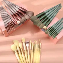 

13 pcs Blue Makeup Brushes Set Face Eye Lip Eyeshadow Eyebrow Comb Eyelash Spoolies Foundation Powder Brush Tools Cosmetic
