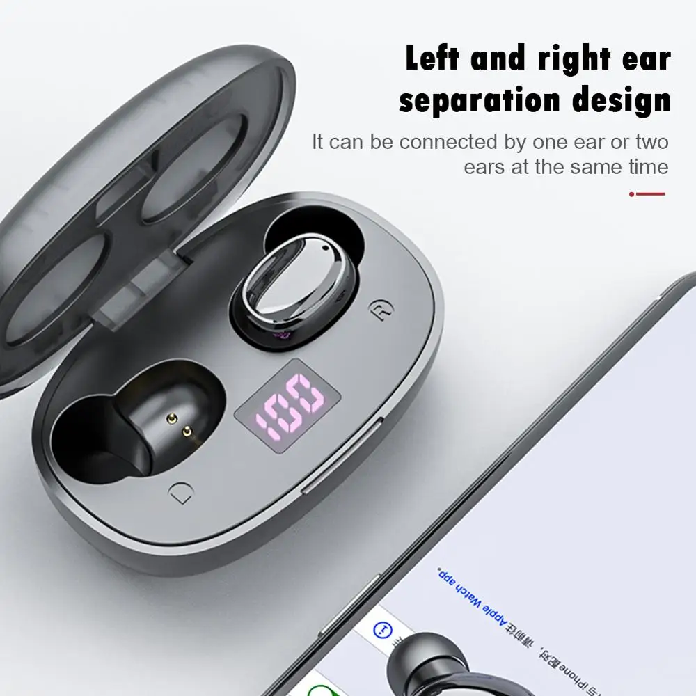 Bluetooth Headset Tws Wireless Headset Stereo Headset Ios android Mobile Phone HD Call Mini In ear Sports 5 0HIFI Supports 5 0