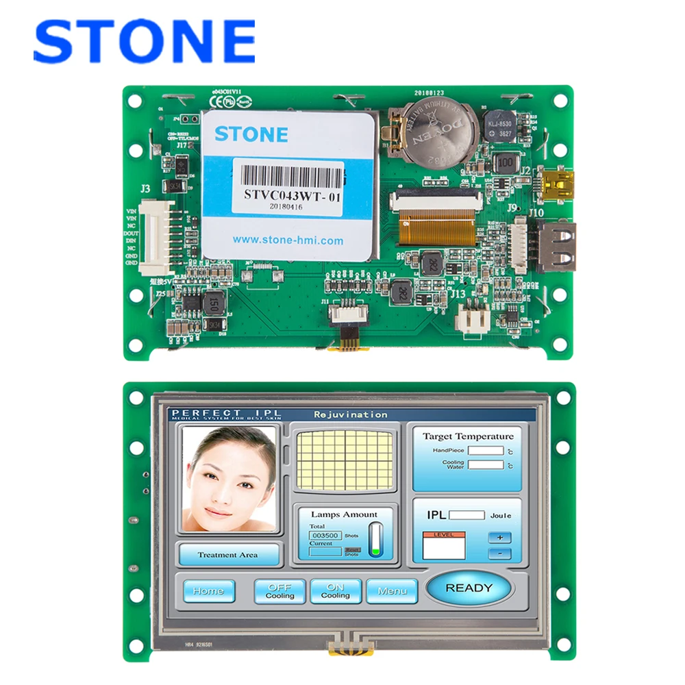 

Open Frame/ Embedded 3.5 inch graphic TFT display module with PCB controller