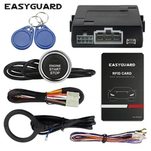 easyguard top quality RFID car alarm system W engine start button & valet mode keyless entry system