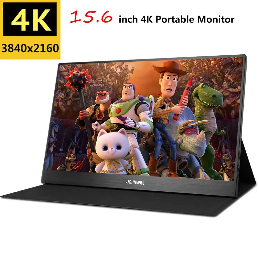 Портативный монитор 15 6 &quot4K 2HDMI DP type C FHD 3840x2160 IPS LCD 60FPS Видео игровой для Raspberry Pi
