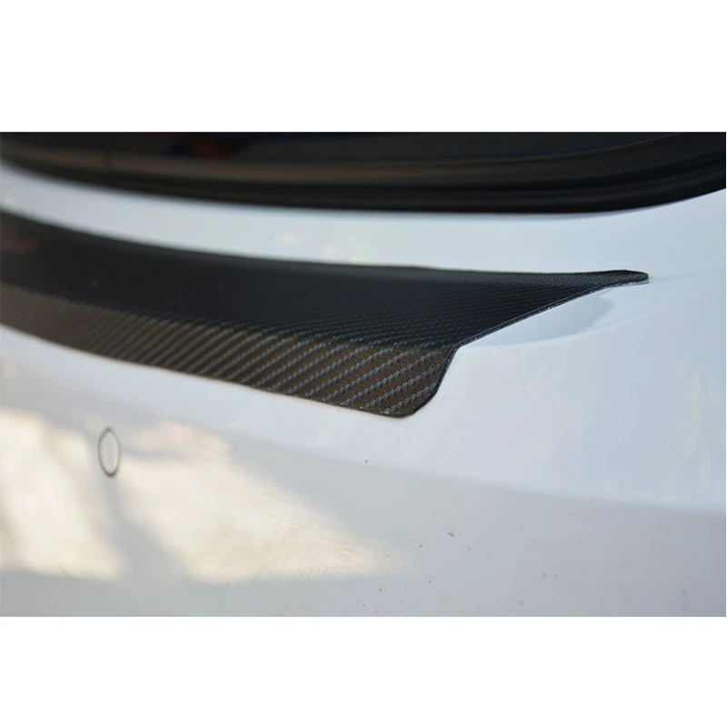 For Seat Ateca PU leather Carbon fiber Styling After guard Rear Bumper Trunk Guard Plate Car Accessories For Seat Ateca PU leather Carbon fiber Styling After guard Rear Bumper Trunk Guard Plate Car Accessories