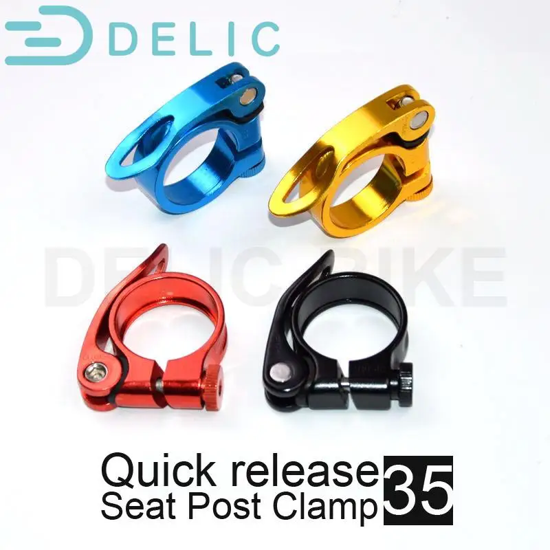 35mmAlloyBikeSeatClampAluminiumQuickReleaseMountainMTBBMX