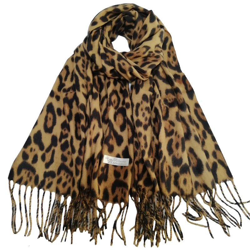 Leopard Print Women Scarf Ladies Winter Shawl Pashmina Stole Blanket Wrap Animal 