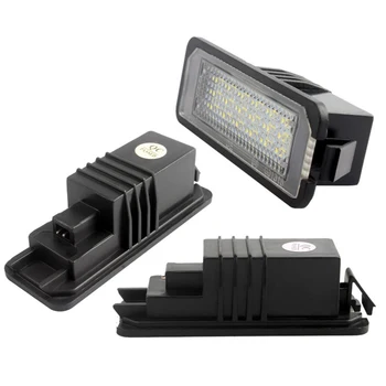 

2Pcs 18 LED Number License Plate Light Lamps For VW GOLF 4 5 6 7 6R Passat B6 Lupo Scirocco Polo Car License Plate Lights