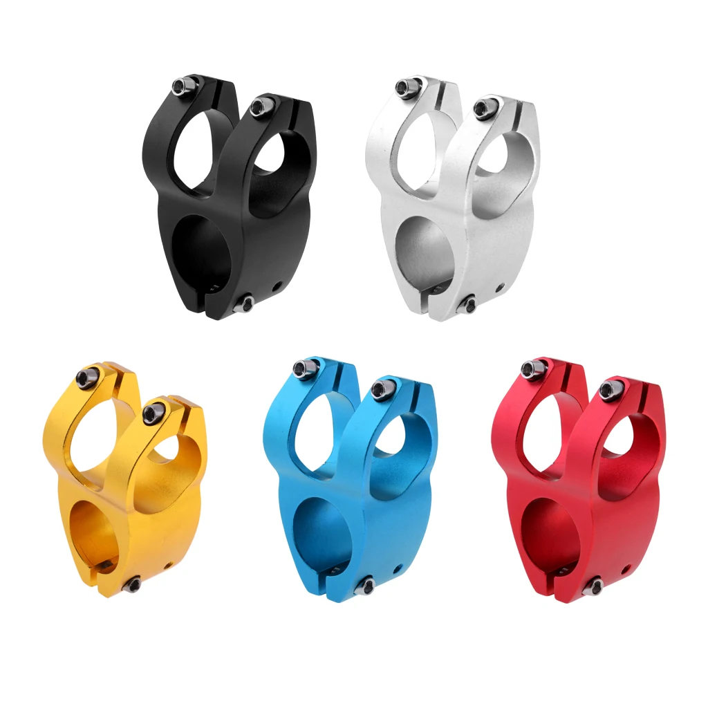 Lightweight Mountain Road Bike Hollowed Short Bar Stem Riser for 1-1/8 Steer Tube 31.8mm Handlebar