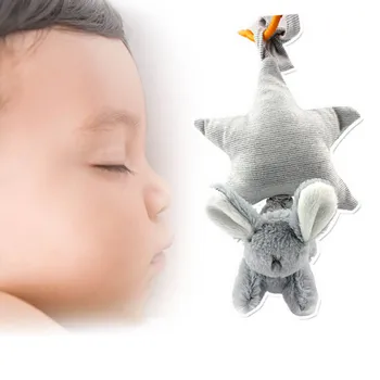 

Baby Lathe Ring Rabbit Rattle Crib Infant Stroller Hanging Toys Teether