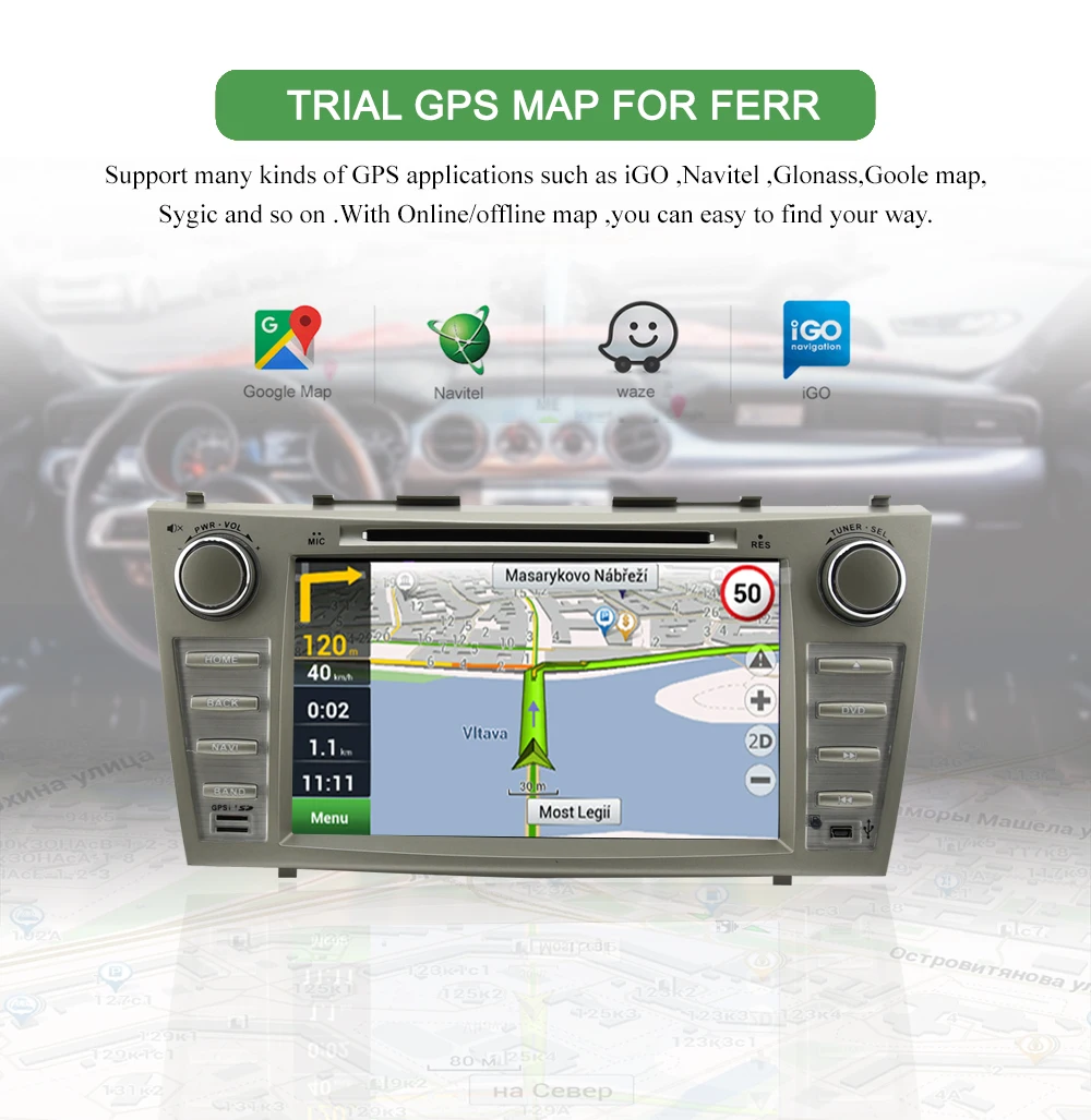 Discount Bonroad 8" 2Din Android 8.1 Car DVD Video Radio GPS Navigation For Camry 2007-2011 Car multimedia playr Stereo Ram2G Rom16G 7 Discount Bonroad 8" 2Din Android 8.1 Car DVD Video Radio GPS Navigation For Camry 2007-2011 Car multimedia playr Stereo Ram2G Rom16G 7