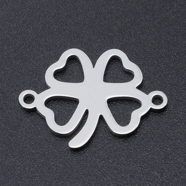 5pcs/lot 316 Stainless Steel Leaf Charms Pendants Wholesale Top Quality DIY  Necklace Bracelet Making Charms