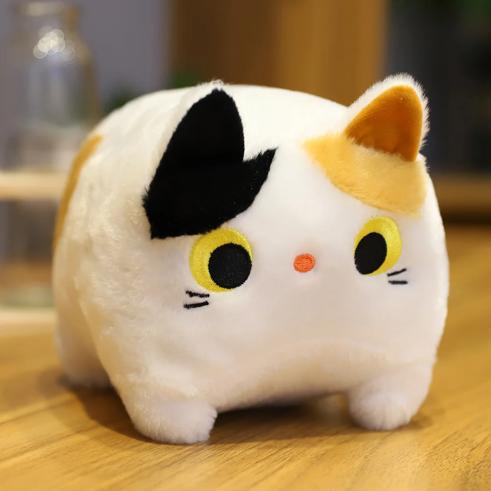 Japan Anime Kucing Hitam Boneka Plush Toy Kuning Putih Square