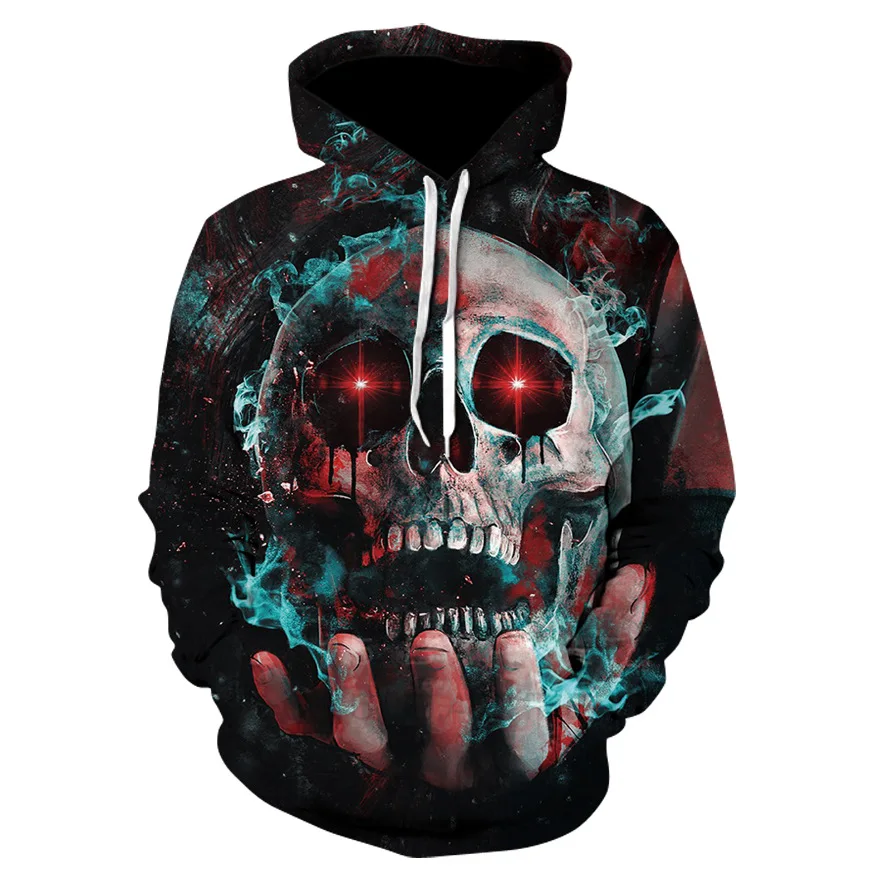 

Horror Skull 3d Printed Pullover Hoodies Men/Women Casual Hooded Streetwear Sweatshirts Hip Hop Harajuku Male Tops Winter Jacket