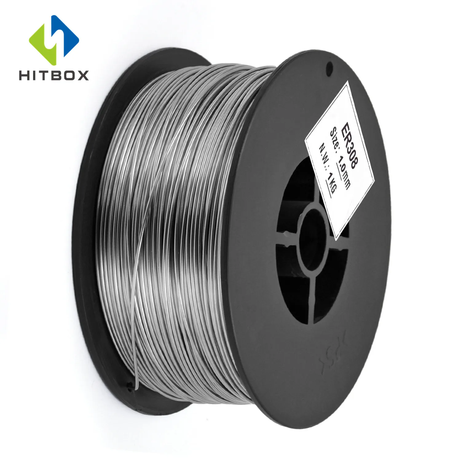 HITBOX нержавеющая сталь алюминий Mig провод сплошной провод 0,8 мм 1,0 мм газовая сварочная проволока 1 рулон нержавеющая сталь Сварочная проволока 0,5/1,0 кг