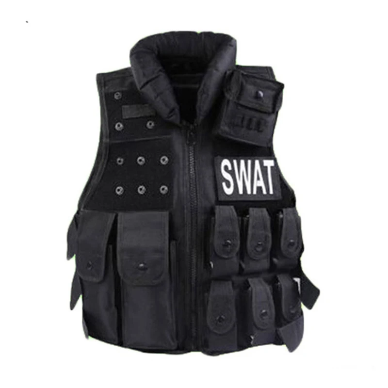 Children Outdoor Tactical Nylon Vest Security Waistcoat Training