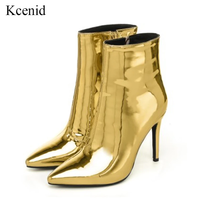 gold short boots