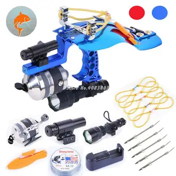 

Laser Fishing Slingshot Carp Velocity Archery Hunting Pro Powerful Wrist Rest Hunting Set Pro Fish Shooting Arrow Catapult