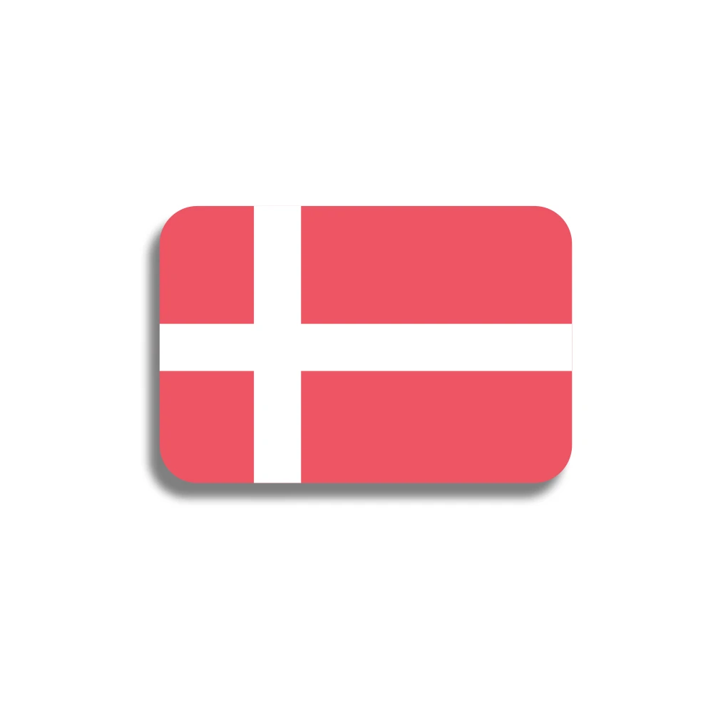 RSHCZY акриловая брошь в виде флага Дании винтажная булавка на лацкан для рюкзаков