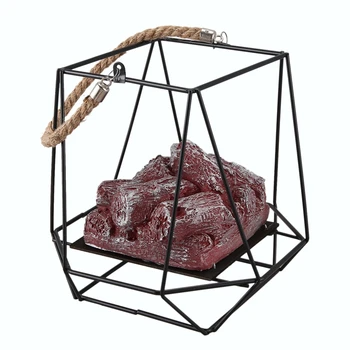 

Flame LED Decoration,Simulation Charcoal Props Light,Christmas and Halloween Decoration Lights,Fireplace Wind Lamp 19cm