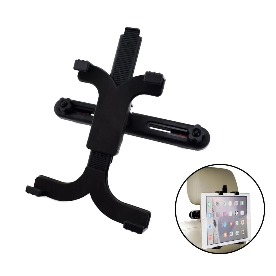 Планшет Автомобильный держатель Подставка для Ipad 2/3/4 Air Pro Mini 7-11 'Универсальный 360 Вращение кронштейн задняя чехлы для сидений автомобиля из ткани, крепление ручного сундука для ПК