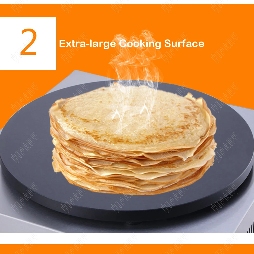 DE1/DE2 electric crepe maker single/double head non-stick crepe cooking pan steak pancake baking machine crepe pan grill griddle