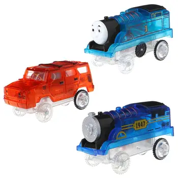 

Kids Toy Rail Track Car Train Electronic Battery Power LED Light Gift for Children