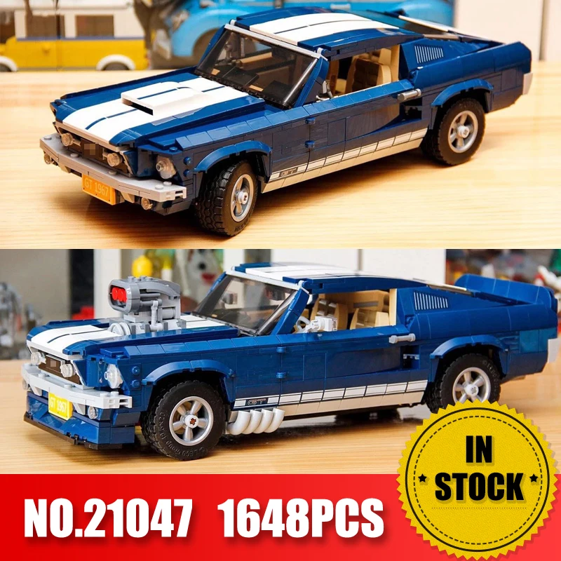 City Technic, блоки для автомобилей, модель, наборы, Forded Mustanged 21047 Creator Expert 10265, строительные блоки, машинки, кирпичи, игрушки, подарки на день рождения