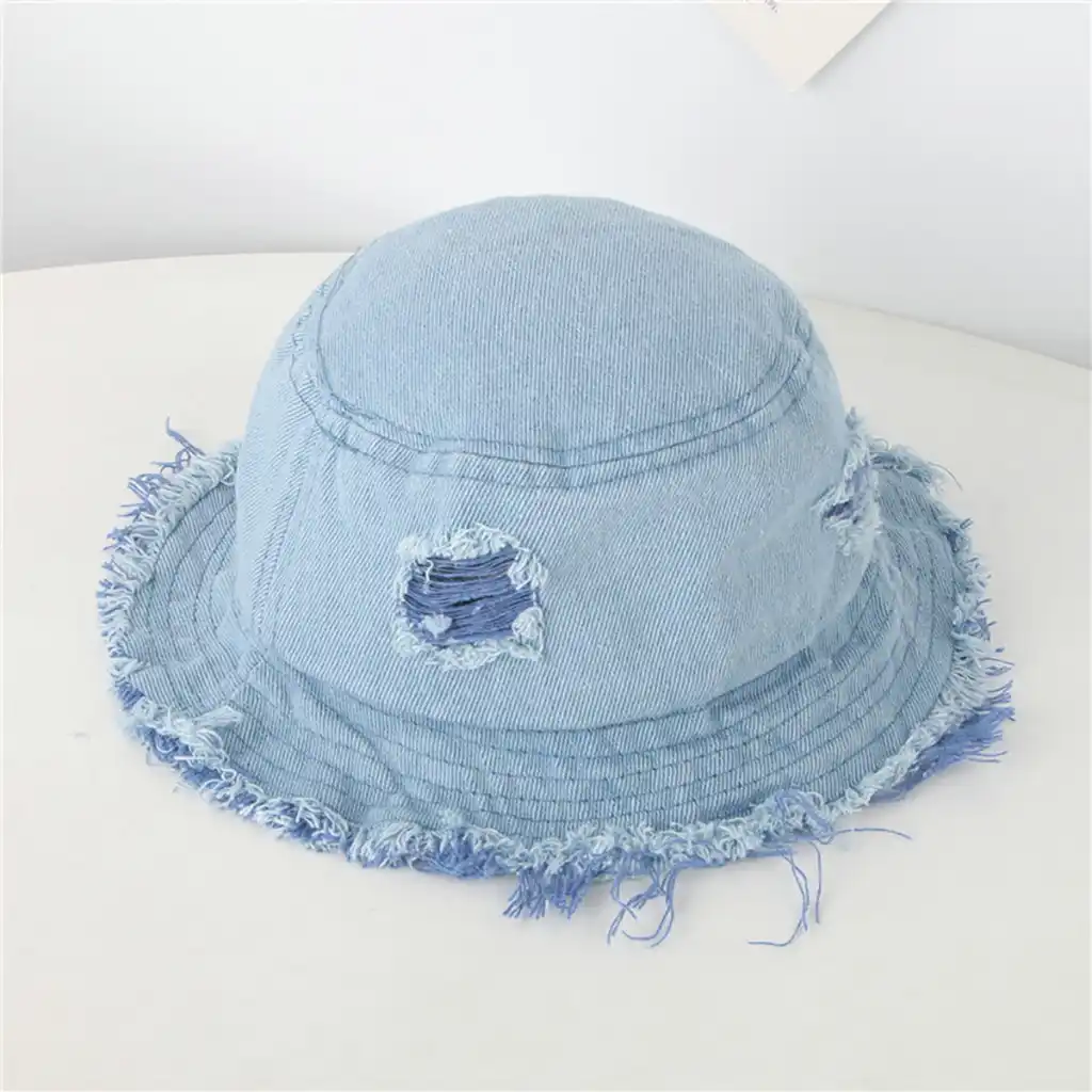 sun hat with hole on top