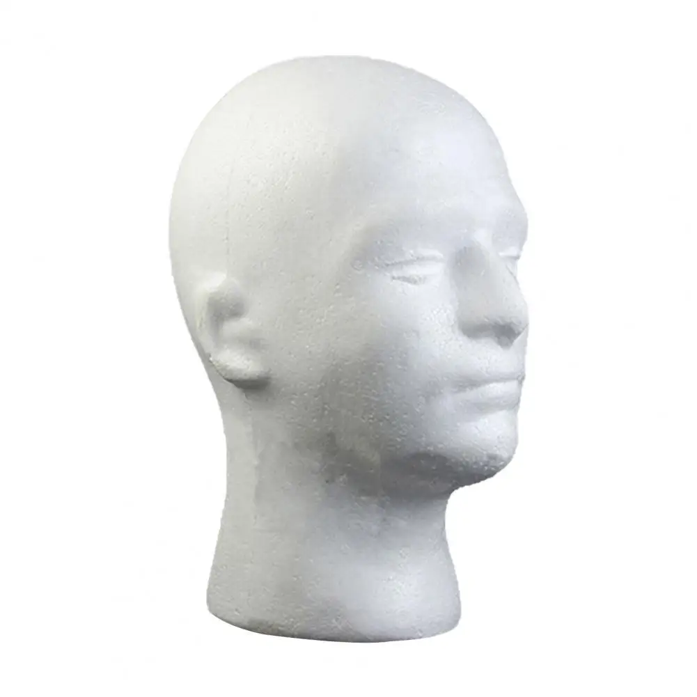 Styrofoam Foam Mannequin Head Model Male Styrofoam Mannequin Heads