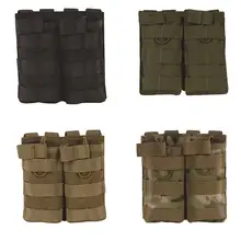 Molle Double Magazine Pouch Outdoor Tactical 1000D Nylon Utility Vest Airsoft Military Mag Pouch Paintball Gear