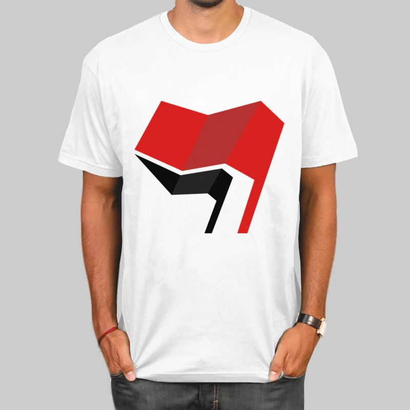 

ANTIFA Antifascist Anarchy Anarchist T Shirt Loose Short sleeves T-Shirts For Men Cool T Shirts