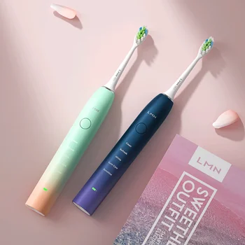 LMN-음파 전동 칫솔, 울트라 소닉 자동 업그레이드 USB 충전식 고속 충전 성인 방수 칫솔 (L1)