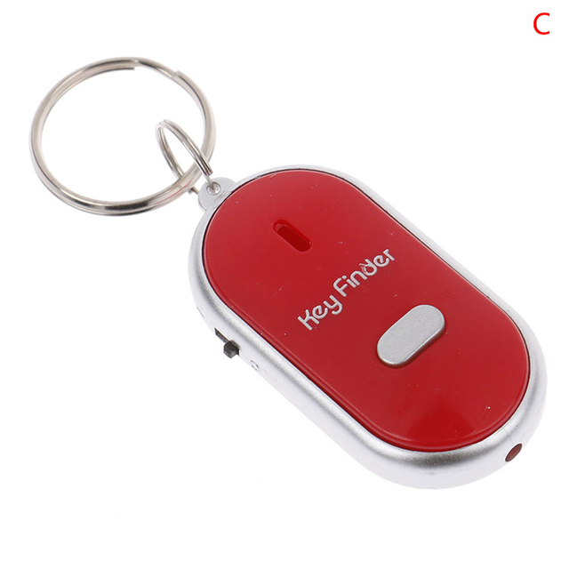 Anti-Lost Whistle Sensors Keychain Tracker LED Whistle Claps Locator Portable Personal GPS Locator Key Finder