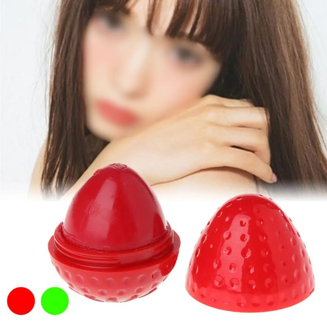 1pcs Strawberry Moisturizer Makeup Lipbalm Labial Glair Sweet Tast Lip balm Cosmetics Lip Color Lipstick Lipgloss Lip Stain