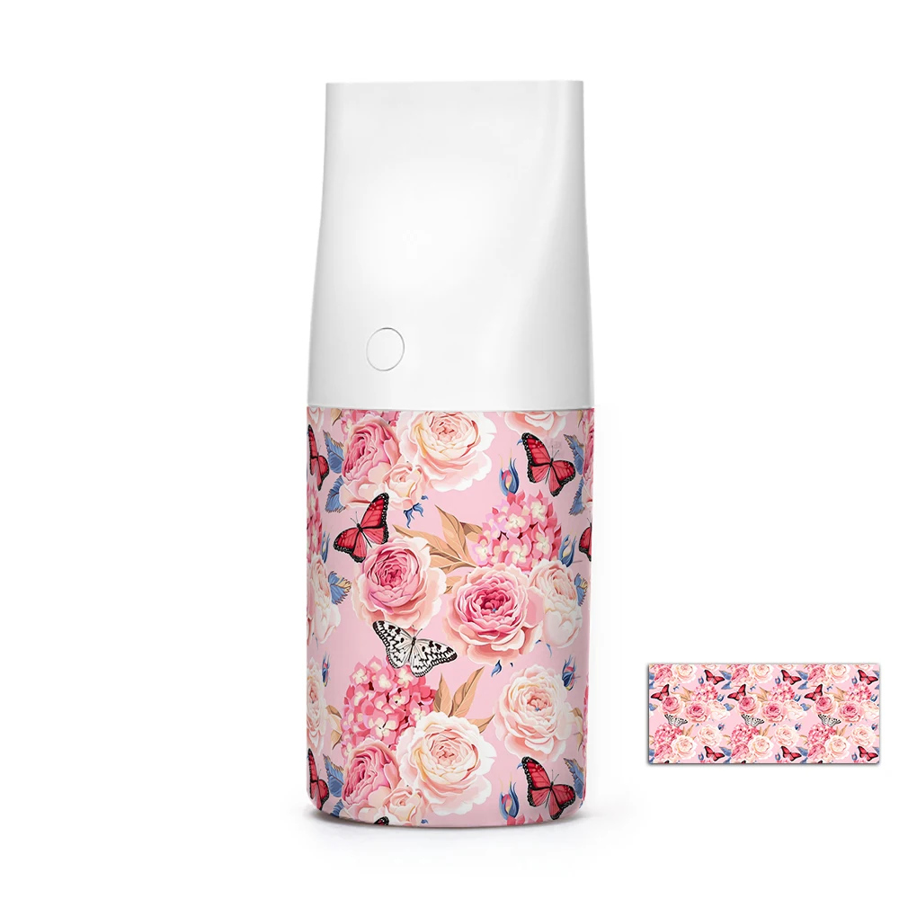 White print 1 USB Автомобильный увлажнитель воздуха, тумана, 320 мл, ароматерапия, эфирное масло, диффузор с 3D цветным принтом, фото, светодиодный, ночной Светильник - Цвет: White print 1