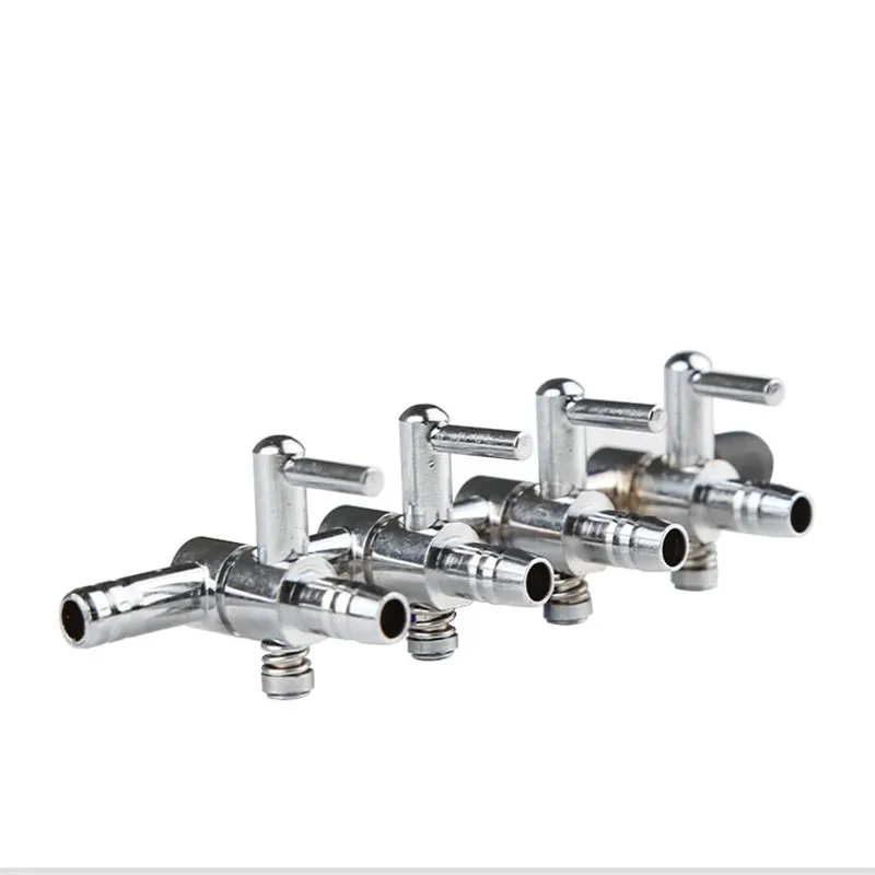 1-8 Way Air Splitter Valve Aquarium Fish Tank Air Pump Flow Splitter Distributor Pump Valve Tap Lever Control Switch Valve 4