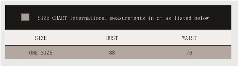 Santa Women Size Chart