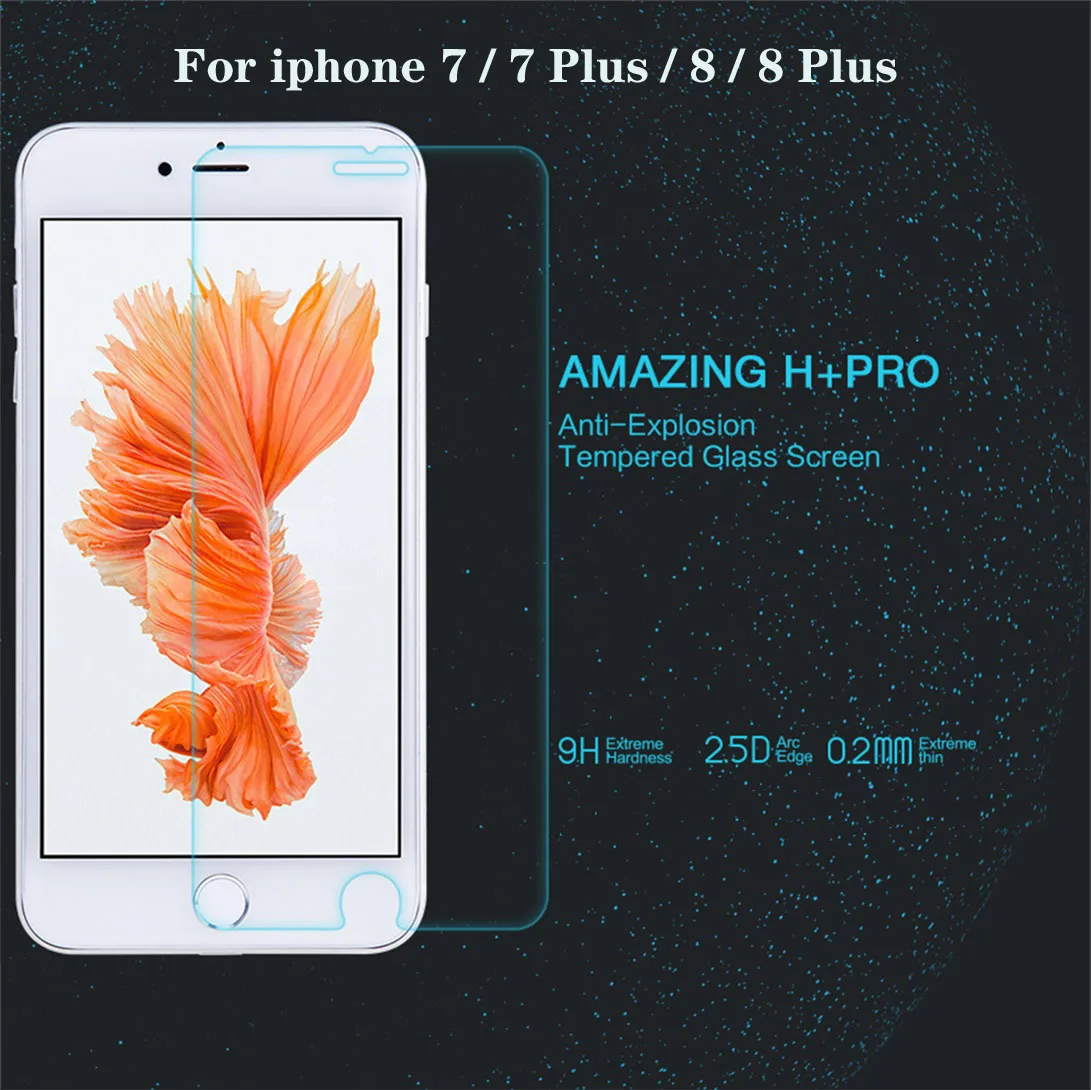 Для iphone 7 8 7+ Plus закаленное стекло против взрыва 9H 2.5D 2 мм Nillkin Amazing H + PRO Защитная