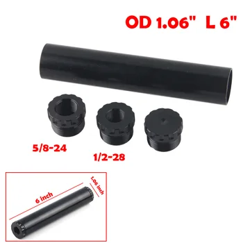 

Aluminum tube OD 1.06" L 6" For NaPa wix 1/2x28 Car fuel filter solvent traps adapter 5/8-24 without cups