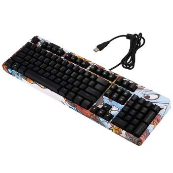 

Graffiti Version Game Mechanical Keyboard High and Low Key Design Two-Color Injection Programmable Keys Laptop Keyboard
